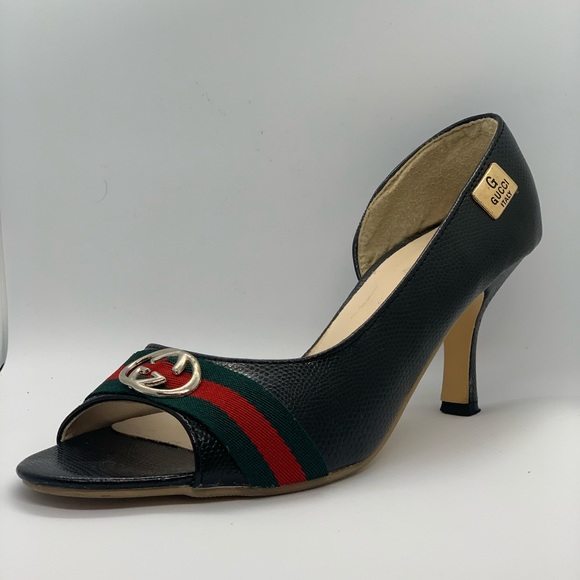 Gucci Shoes - Vintage Gucci Peep-toe Pump Heels